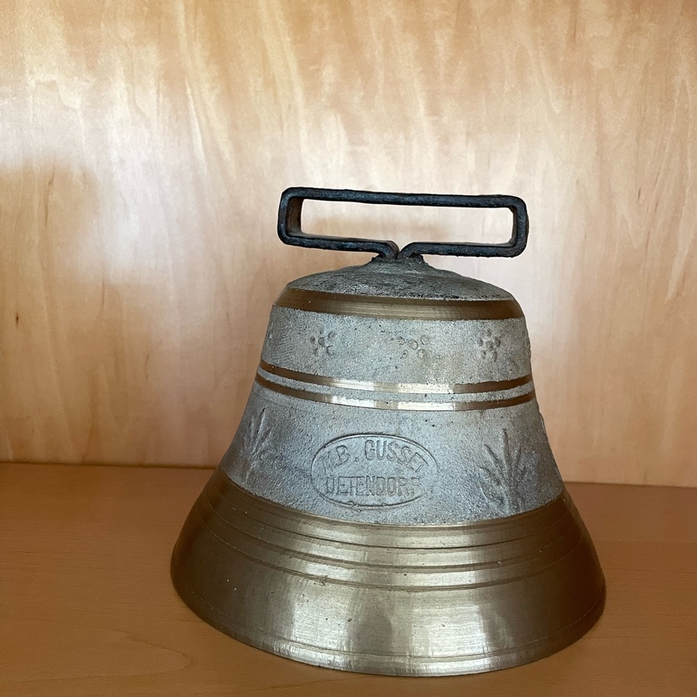 Antique bronze cow bell